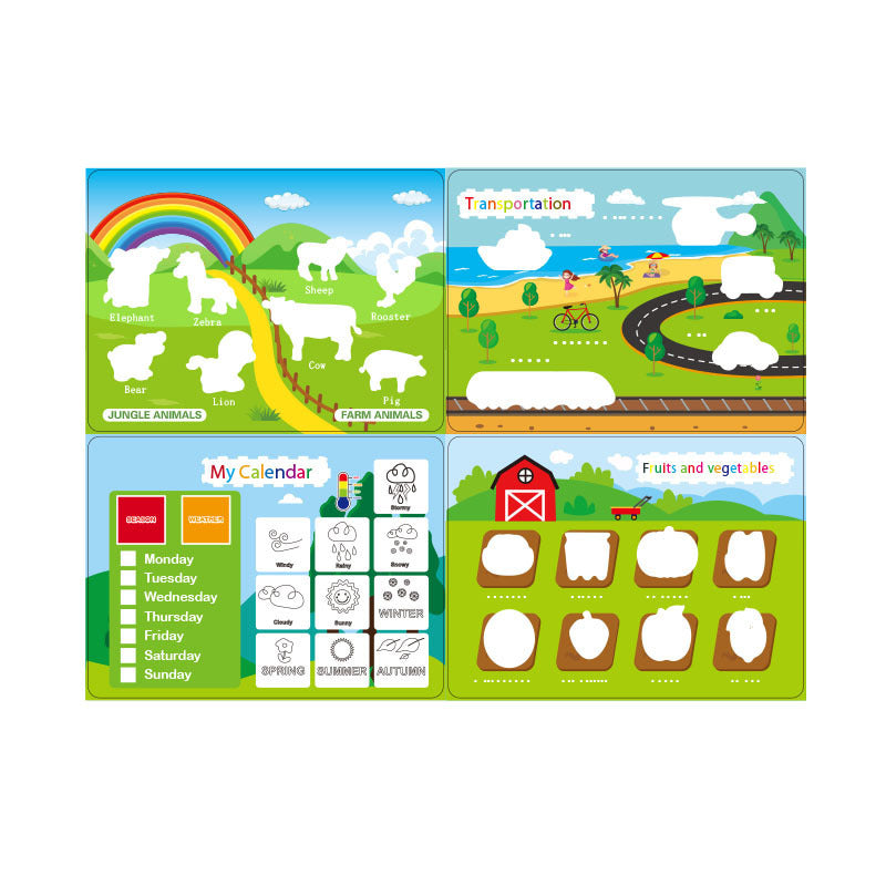My First Busy Book – Montessori Early Learning Flip Book for Toddlers (Reusable Activities) - The Little Lights