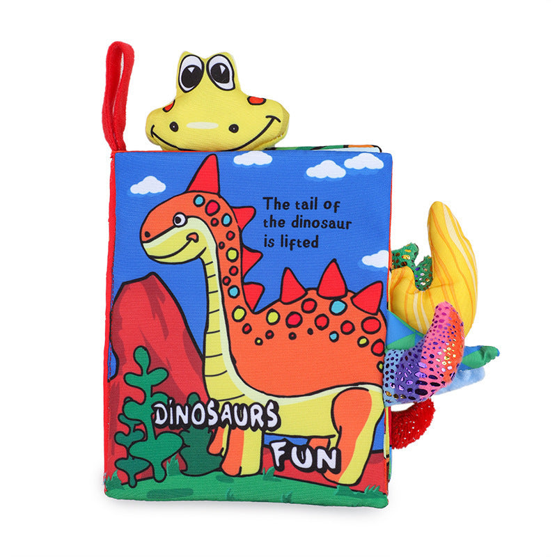 Animal Tail Cloth Book for Babies – Sensory Crinkle Soft Book with Textured Tails (Jungle, Ocean, Farm & Dino Themes) - The Little Lights