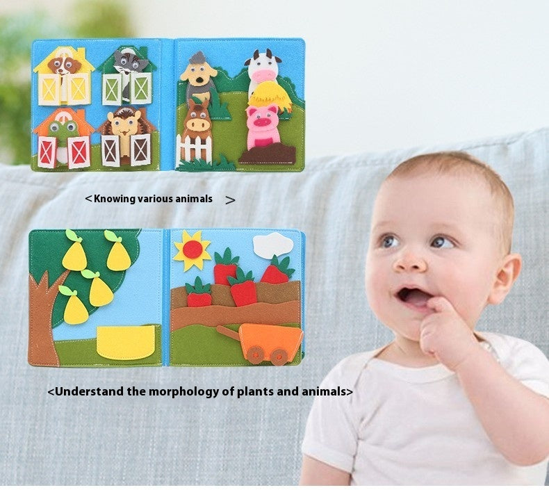 DIY Felt Montessori Cloth Book – Early Learning Activity Book for Toddlers - The Little Lights