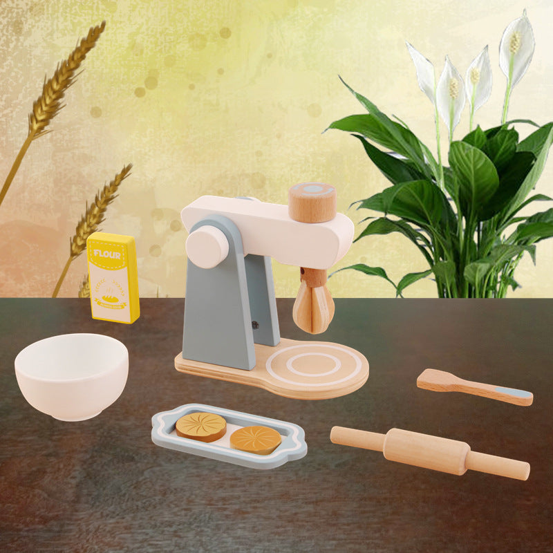 Wooden Bread Maker Pretend Play Set – Montessori-Inspired Kitchen Toy for Kids - The Little Lights