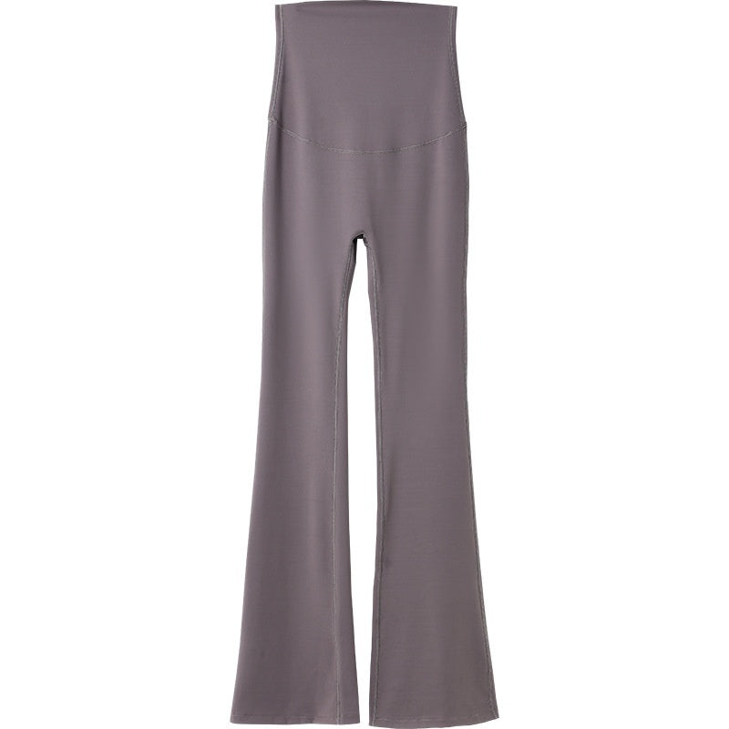 Maternity Yoga Bell-Bottom Pants – High-Waisted, Breathable, Casual Slim Fit - The Little Lights
