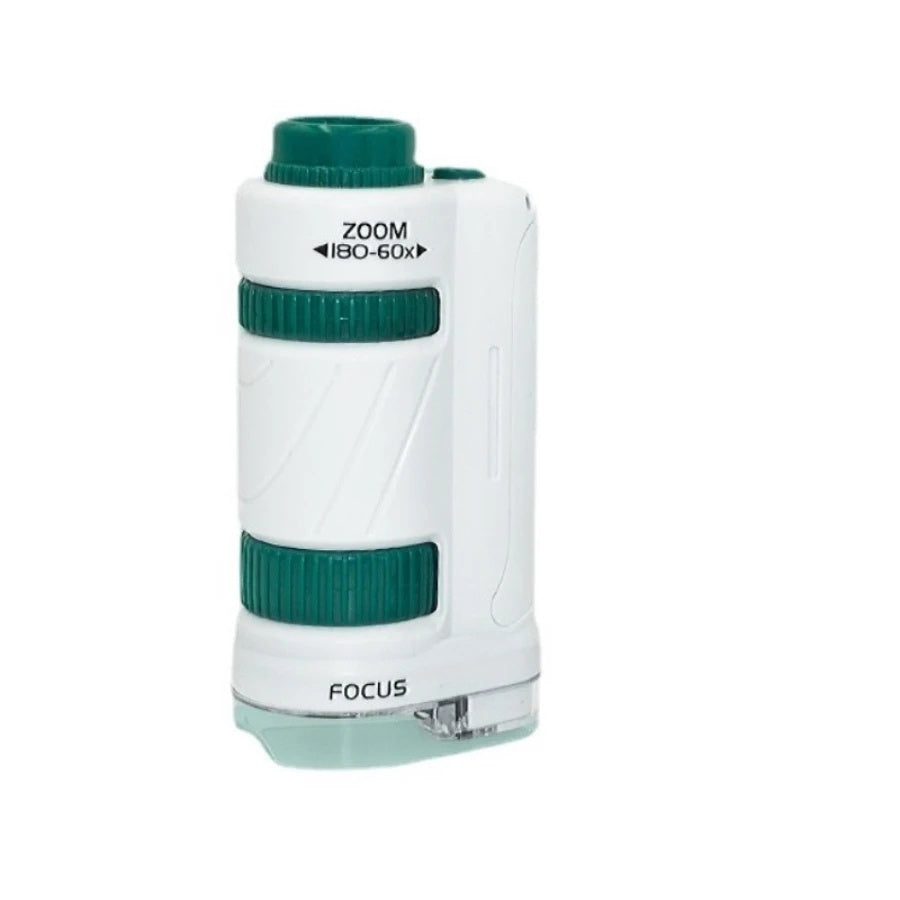 Kids Science Microscope Toy – 60–180x Zoom Pocket Microscope with LED Light – STEM Educational Toy for Kids - The Little Lights