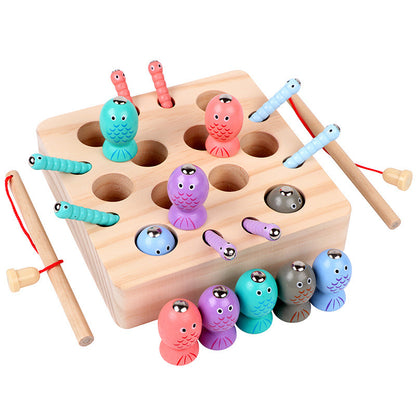 Montessori Magnetic Wooden Fishing Toy for Toddlers (1–3 Years) – Hand-Eye Coordination & Fine Motor Skill Game - The Little Lights