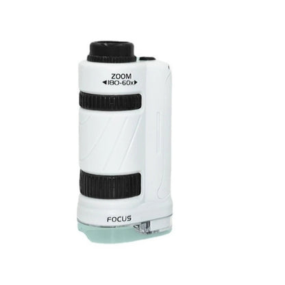 Kids Science Microscope Toy – 60–180x Zoom Pocket Microscope with LED Light – STEM Educational Toy for Kids - The Little Lights